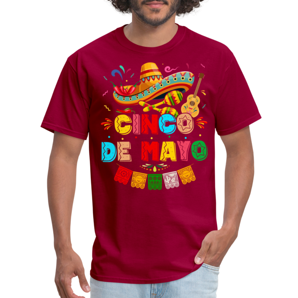 Cinco de Mayo T-Shirt - dark red