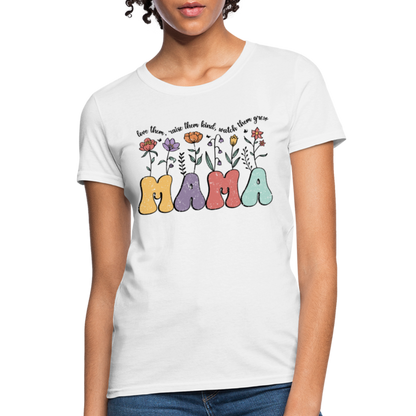 Mama - Love Them, Raise Them Kind, Watch Them Grow T-Shirt - white