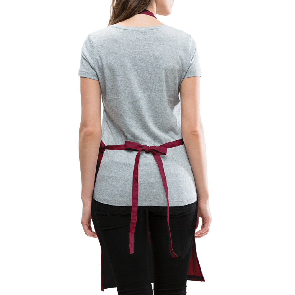 Stepmother Word Art Heart Adjustable Apron - burgundy