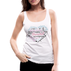 Stepmother Word Art Heart Women’s Premium Tank Top
