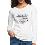 Mommy Heart Wordart Women's Premium Long Sleeve T-Shirt