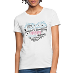 Mom Word Art Heart Women's T-Shirt