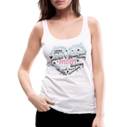 Mom Word Art Heart Women’s Premium Tank Top