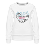 Mom Word Art Heart Women’s Premium Sweatshirt
