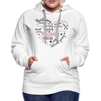 Mama Word Art Heart Women’s Premium Hoodie