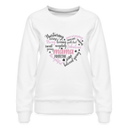 Mama Word Art Heart Women’s Premium Sweatshirt