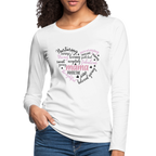 Mama Word Art Heart Women's Premium Long Sleeve T-Shirt