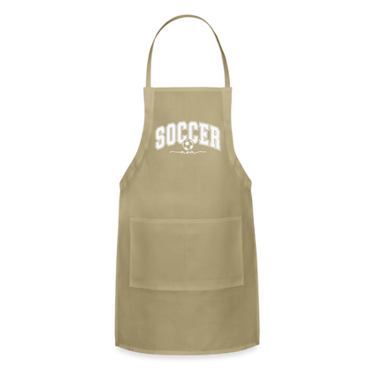 Soccer Mom Adjustable Apron - khaki