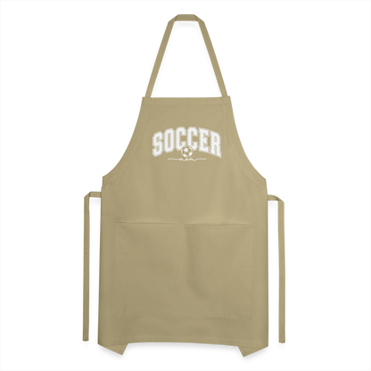Soccer Mom Adjustable Apron - khaki