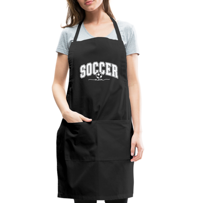 Soccer Mom Adjustable Apron - black