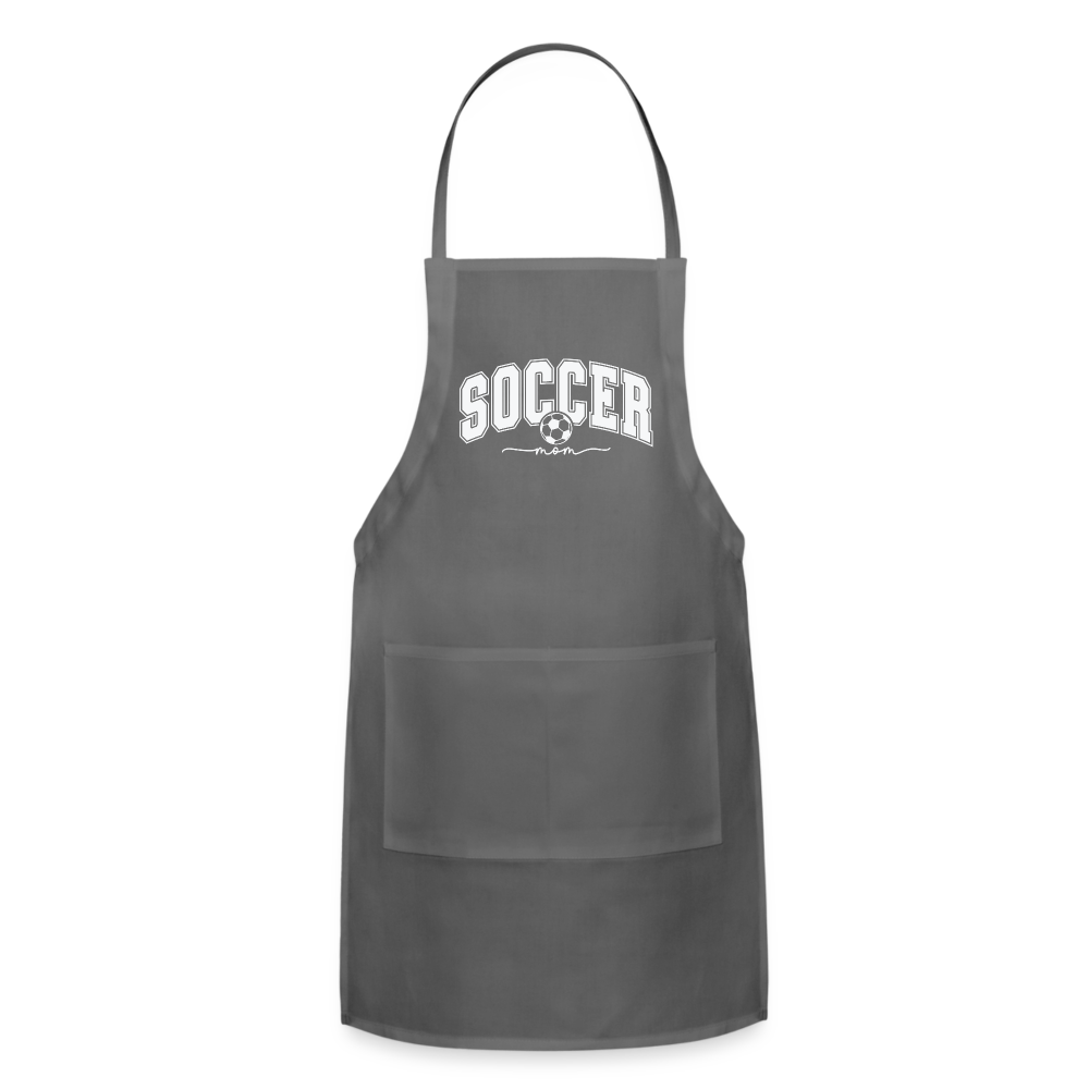 Soccer Mom Adjustable Apron - charcoal