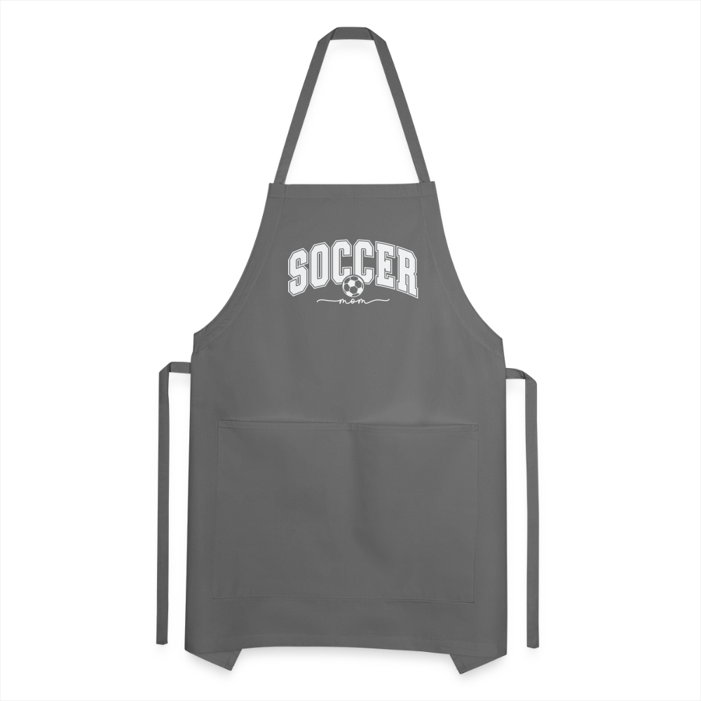 Soccer Mom Adjustable Apron - charcoal