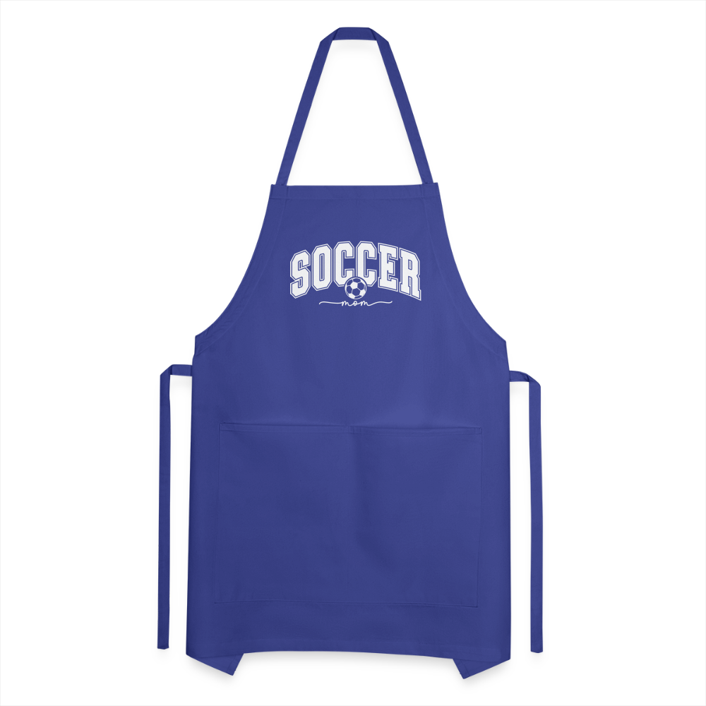 Soccer Mom Adjustable Apron - royal blue
