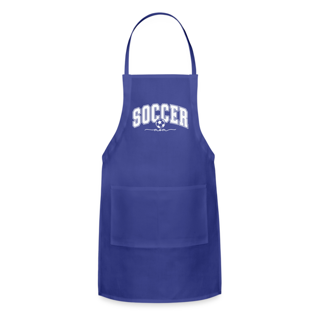 Soccer Mom Adjustable Apron - royal blue