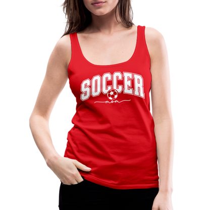 Soccer Mom Women’s Premium Tank Top - red