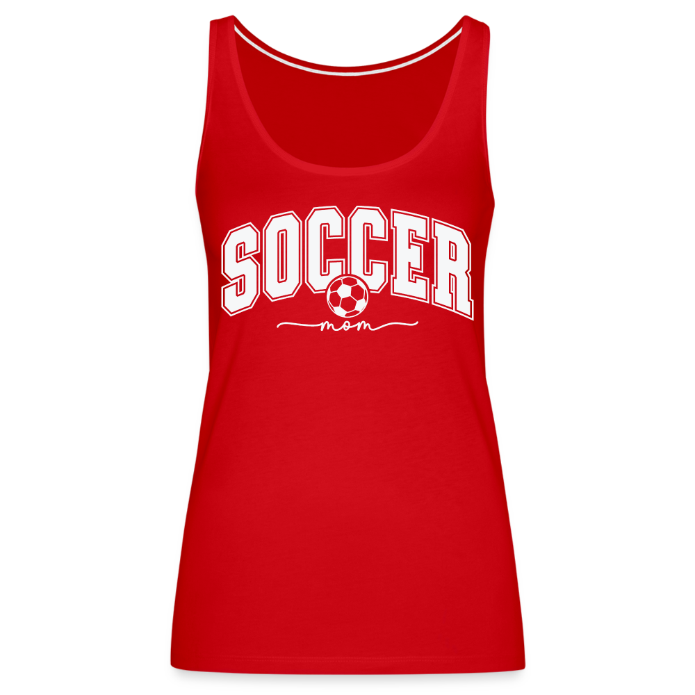 Soccer Mom Women’s Premium Tank Top - red