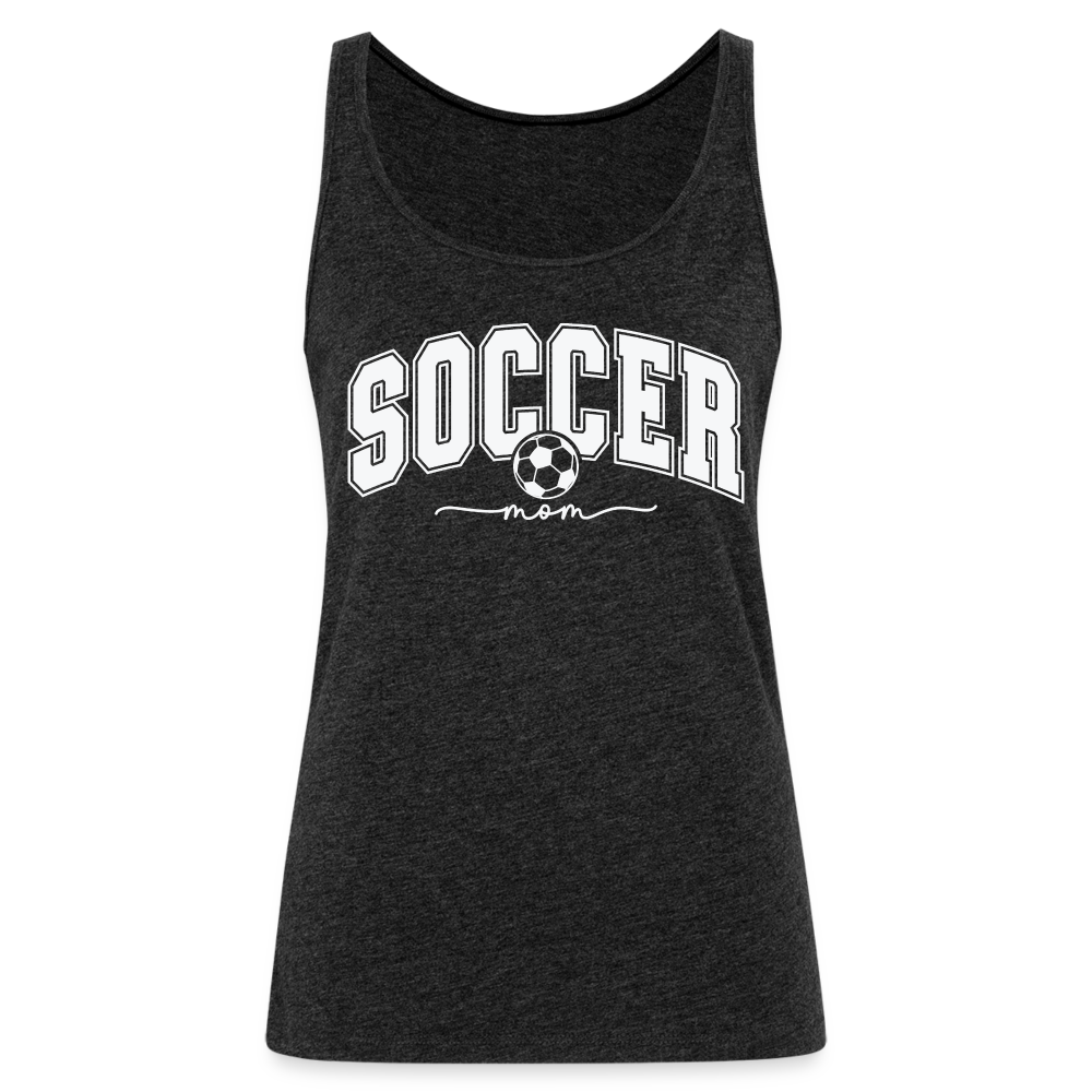 Soccer Mom Women’s Premium Tank Top - charcoal grey