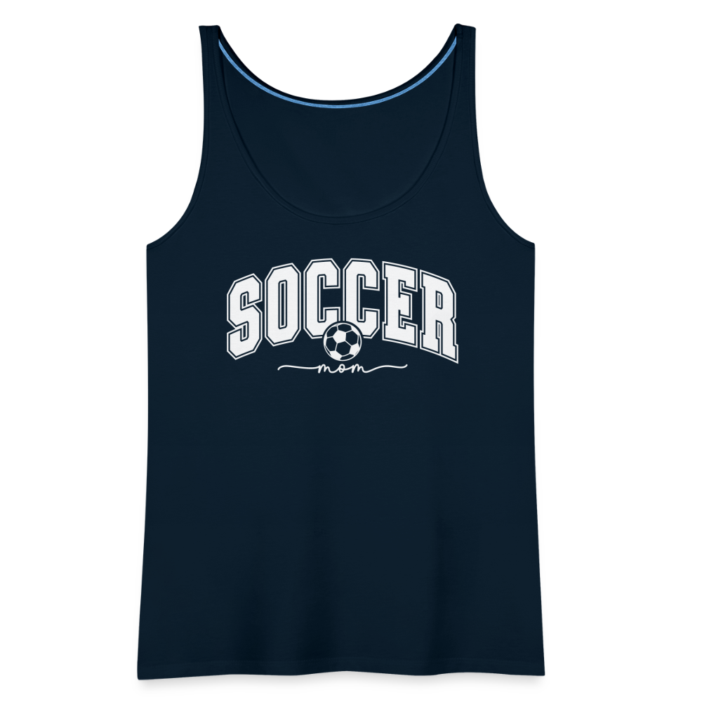 Soccer Mom Women’s Premium Tank Top - deep navy