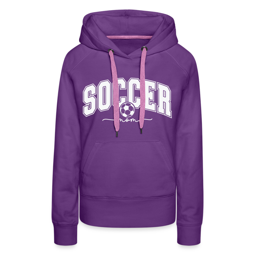 Soccer Mom Women’s Premium Hoodie - purple 