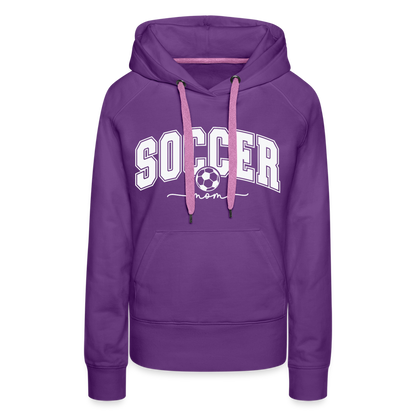Soccer Mom Women’s Premium Hoodie - purple 