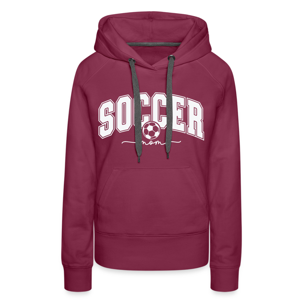 Soccer Mom Women’s Premium Hoodie - burgundy