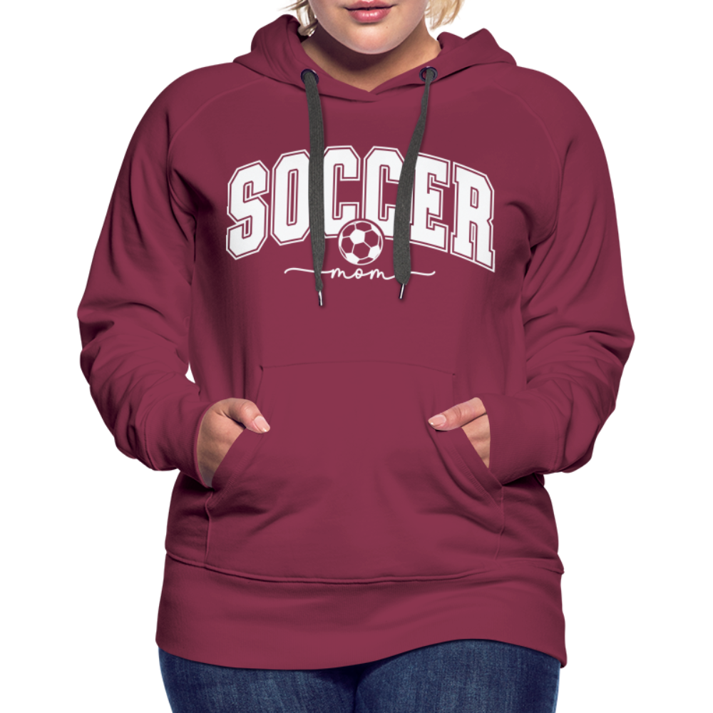Soccer Mom Women’s Premium Hoodie - burgundy