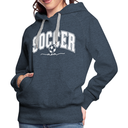 Soccer Mom Women’s Premium Hoodie - heather denim