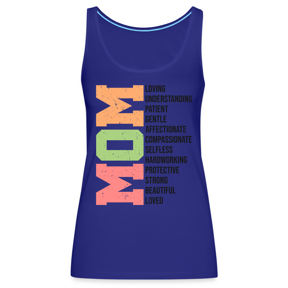 Mom Women's Women’s Premium Tank Top (Heartfelt Tribute) - royal blue