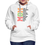 Mom Women’s Premium Hoodie (Heartfelt Tribute) - white