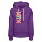 Mom Women’s Premium Hoodie (Heartfelt Tribute) - purple 