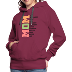 Mom Women’s Premium Hoodie (Heartfelt Tribute) - burgundy