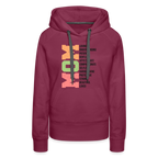 Mom Women’s Premium Hoodie (Heartfelt Tribute) - burgundy
