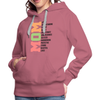 Mom Women’s Premium Hoodie (Heartfelt Tribute) - mauve