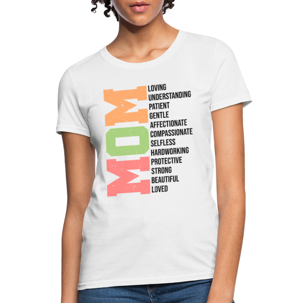 Mom Women's T-Shirt (Heartfelt Tribute) - white