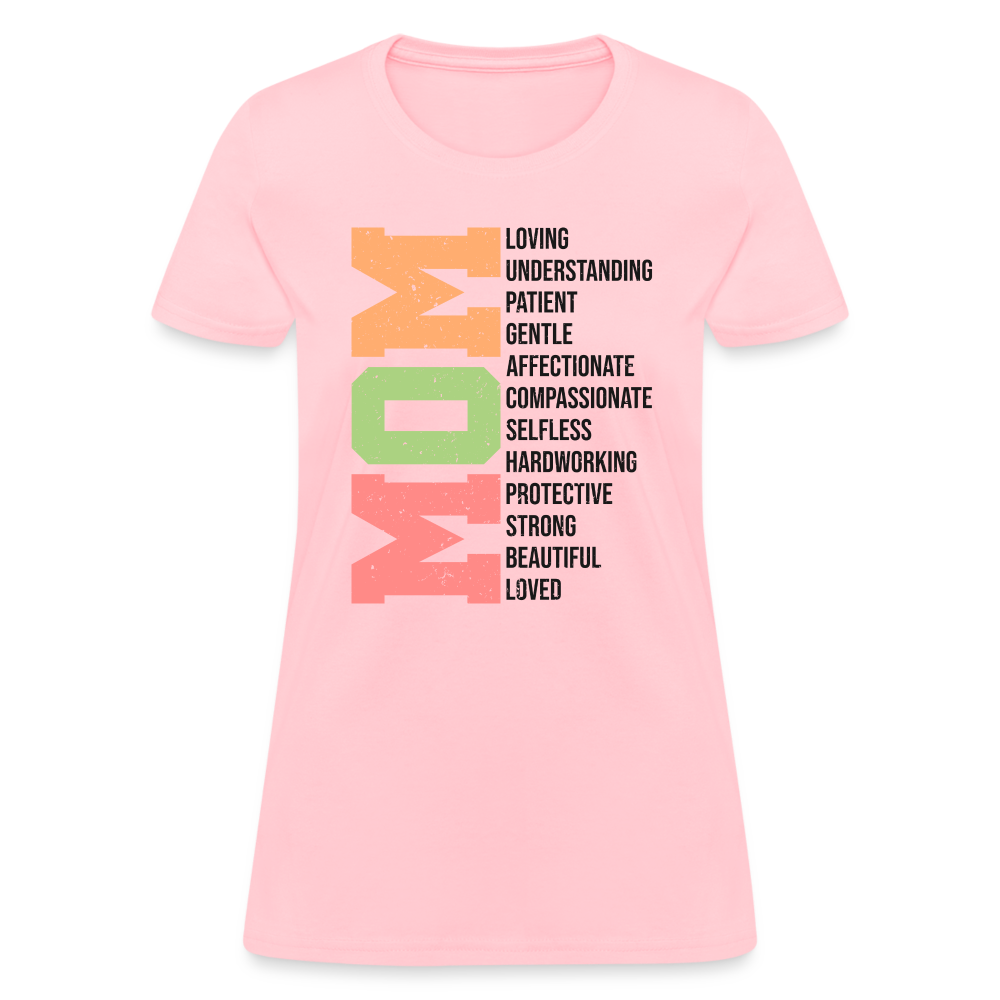 Mom Women's T-Shirt (Heartfelt Tribute) - pink