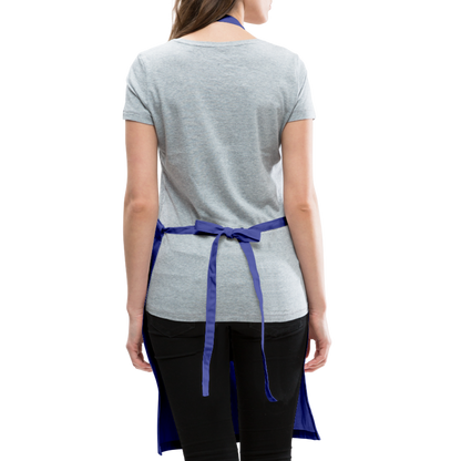 Wife Mom Boss Adjustable Apron - royal blue