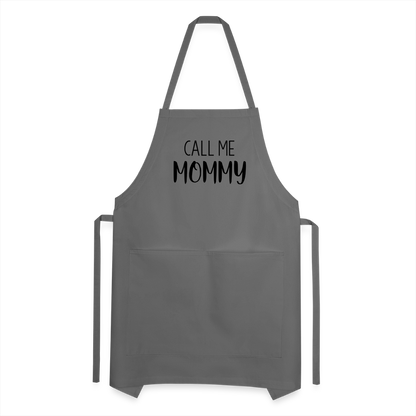 Call Me Mommy - Adjustable Apron - charcoal