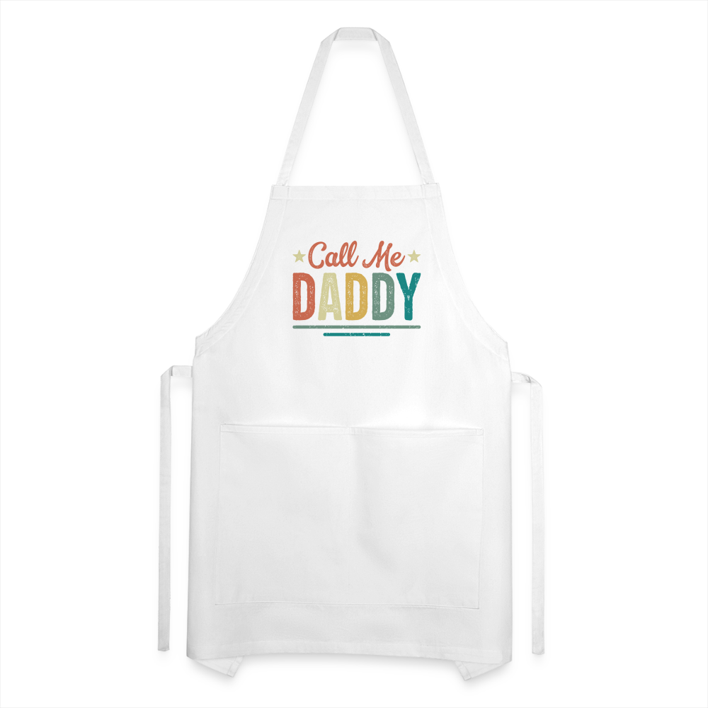 Call Me Daddy - Adjustable Apron - white