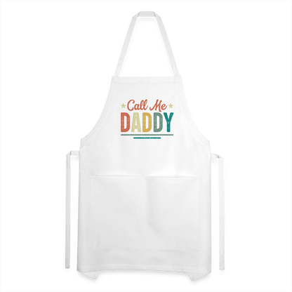 Call Me Daddy - Adjustable Apron - white