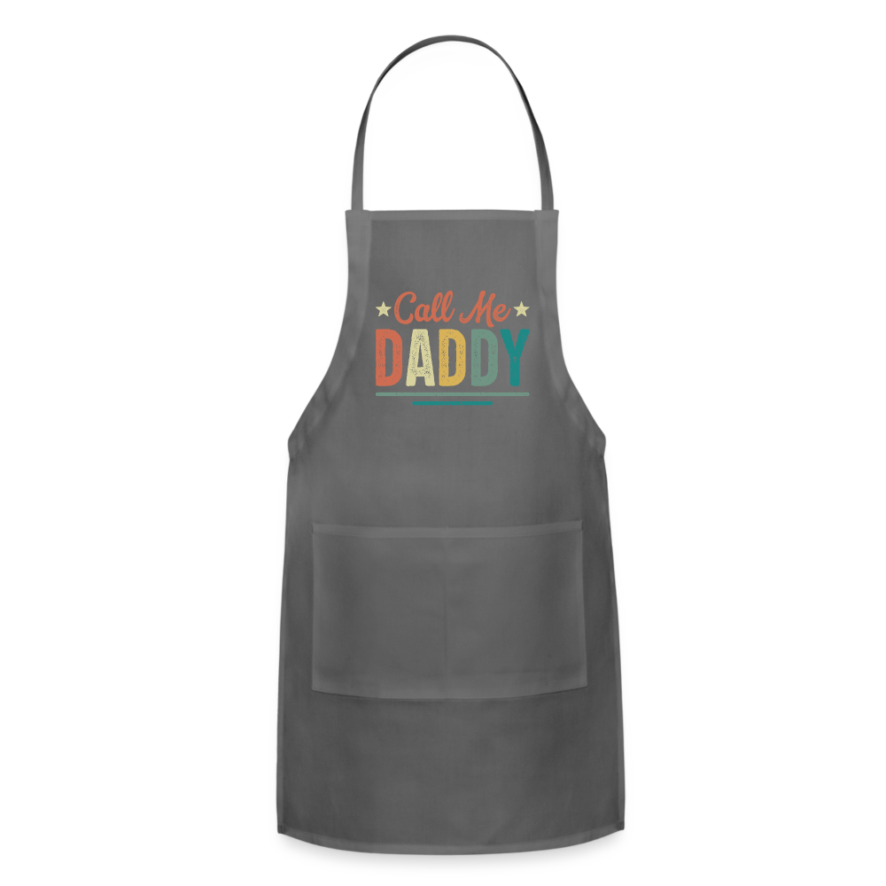 Call Me Daddy - Adjustable Apron - charcoal