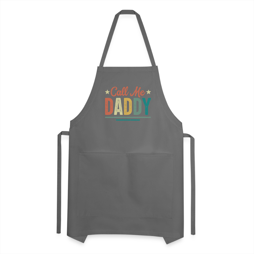 Call Me Daddy - Adjustable Apron - charcoal