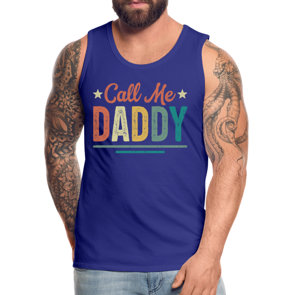 Call Me Daddy - Men’s Premium Tank Top - royal blue