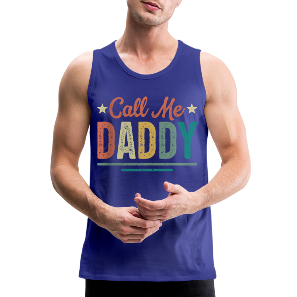 Call Me Daddy - Men’s Premium Tank Top - royal blue