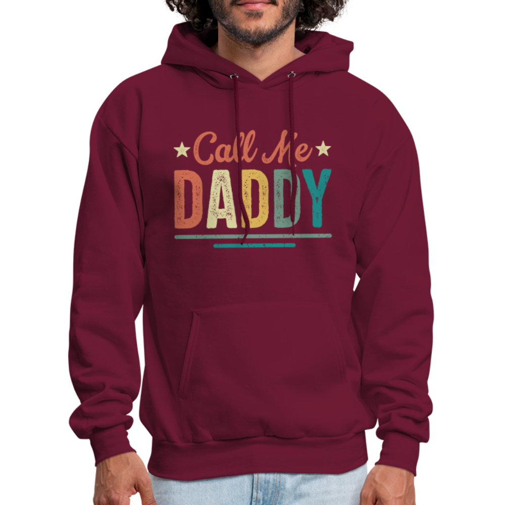 Call Me Daddy - Men's Hoodie - burgundy