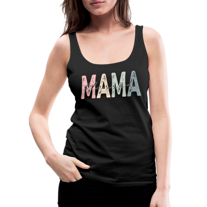 Blessed Mama Premium Tank Top (Retro Design) - black