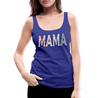 Blessed Mama Premium Tank Top (Retro Design) - royal blue