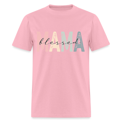 Blessed Mama Classic T-Shirt (Retro Design) - pink