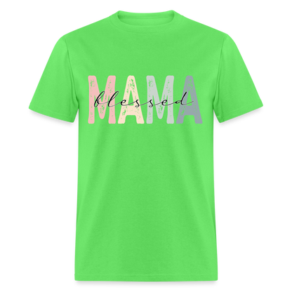 Blessed Mama Classic T-Shirt (Retro Design) - kiwi