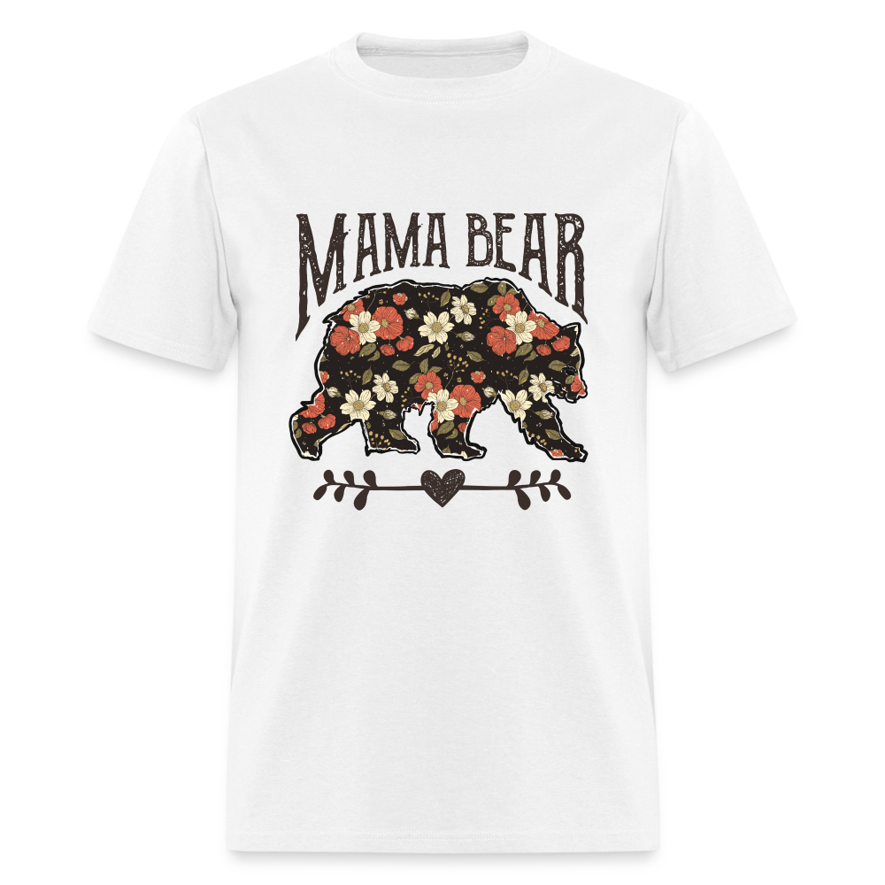 Mama Bear Floral T-Shirt - white