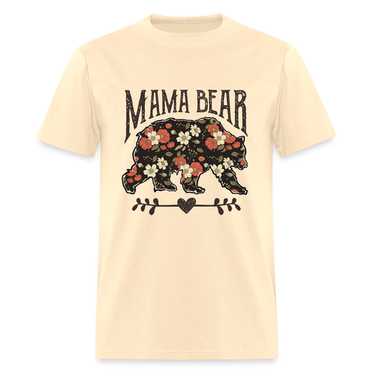 Mama Bear Floral T-Shirt - natural